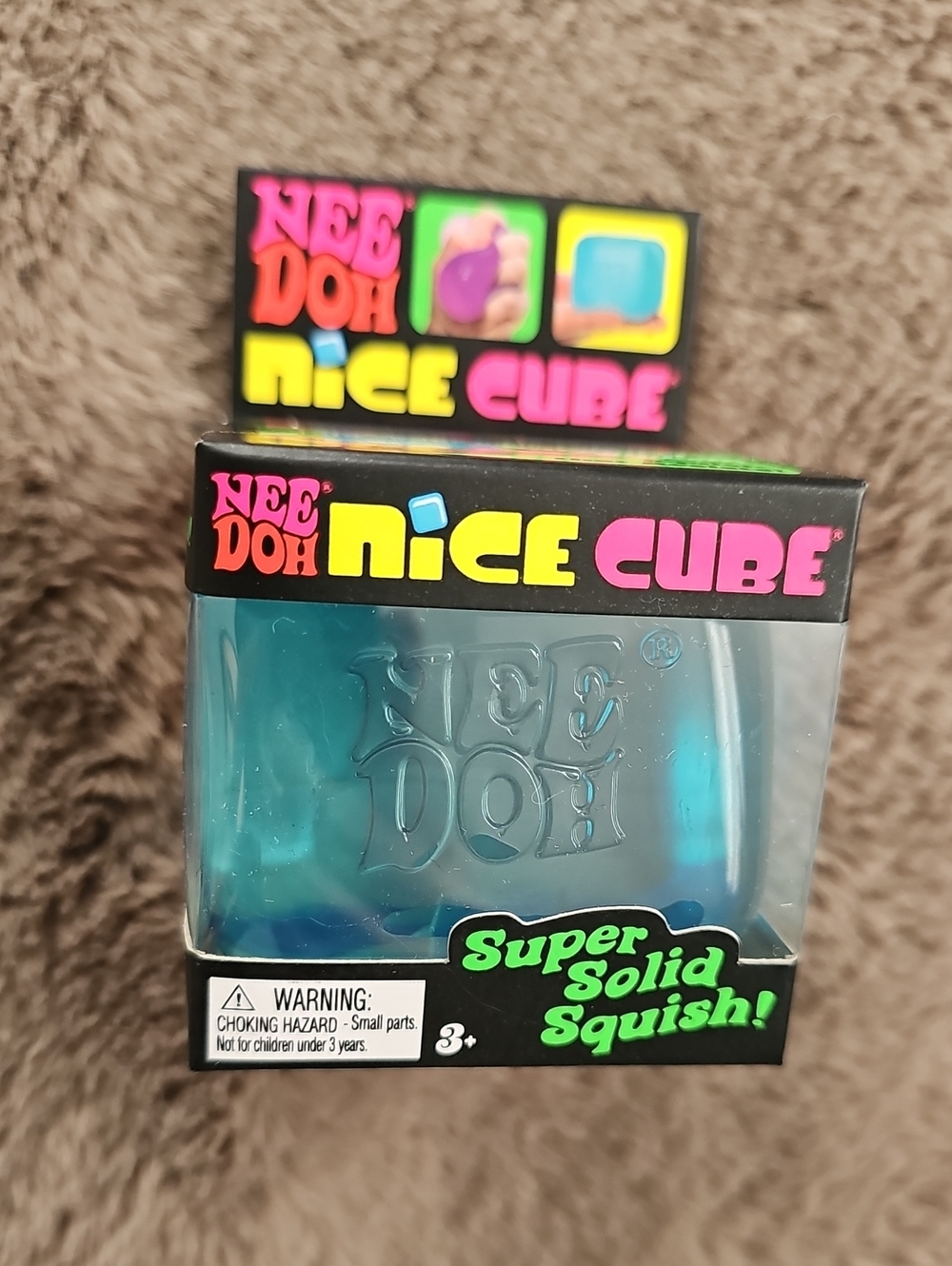 NEW! Nee Doh Nice Cube Blue